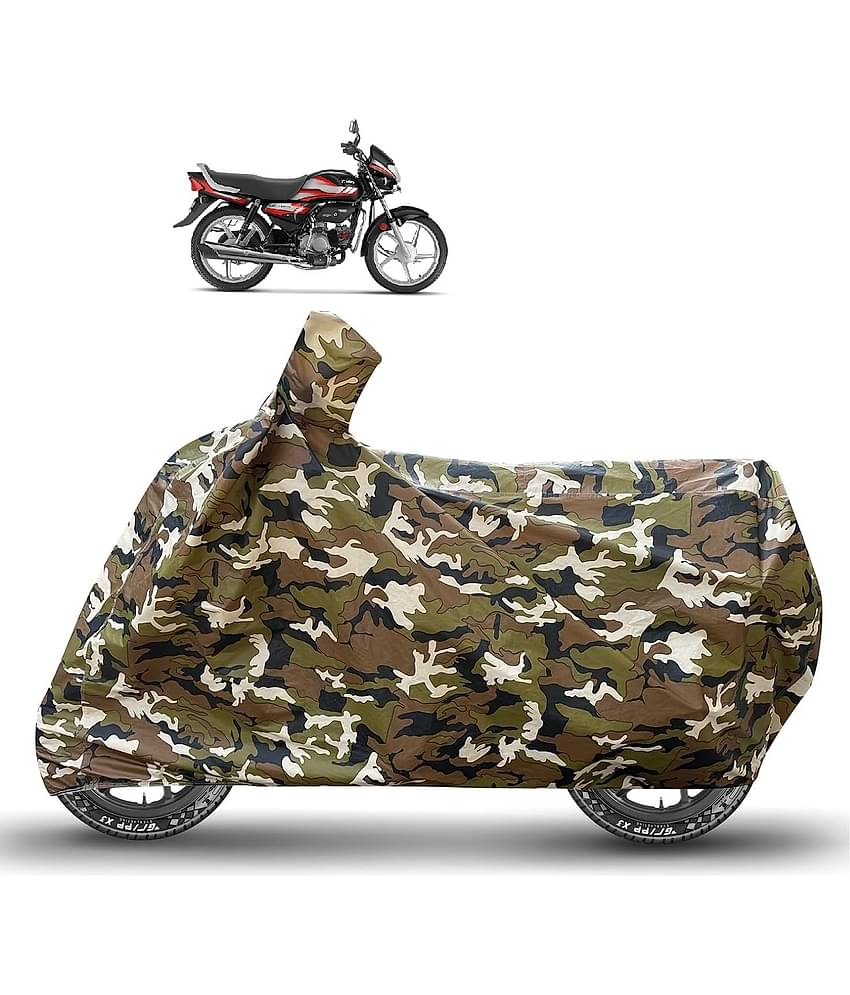 Caronix Bike Body Cover for Hero HF Deluxe ( Pack of 1 ) , Brown