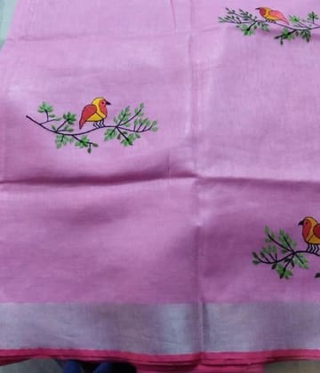 LINEN DIGITAL PRINTED SAREE 1403