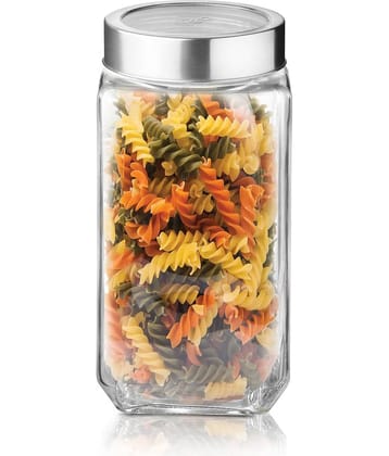 Treo By Milton Cube Storage Glass Jar, 1 Piece, 1000 ml, Transparent