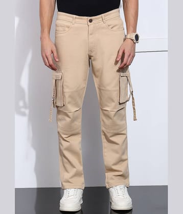 Aflash Men's Jeans - Beige ( Pack of 1 )