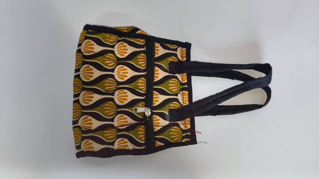 Handmade Floral Print kalankari Bag