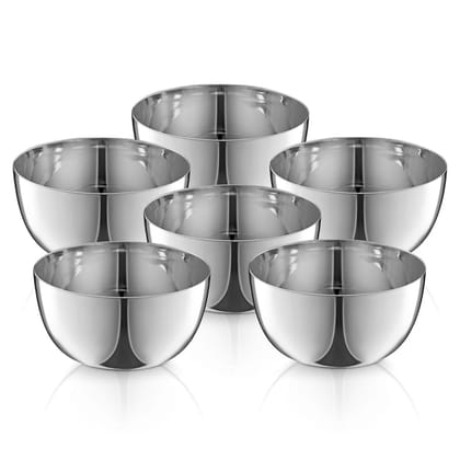 JENSONS Premium Stainless Steel 9 cm Curry Bowl 200ml | Dal Bowl | Wati Set of 6 JENSONS Premium Stainless Steel 9 cm Curry Bowl 200ml | Dal Bowl | Wati Set of 6