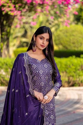 Kurti Plazzo Dupatta Set Kurti Plazzo Dupatta Set