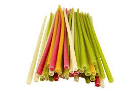 Edible Straw 6.5mm Dia x 210mm Length - Multicolor Pack of 25