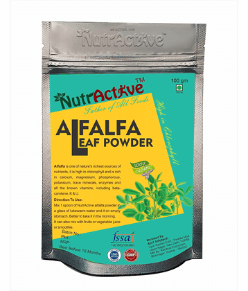 NutrActive Organic Alfalfa 100 gm Vitamins Powder