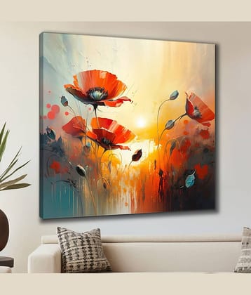 Saf Floral Painting With Frame
