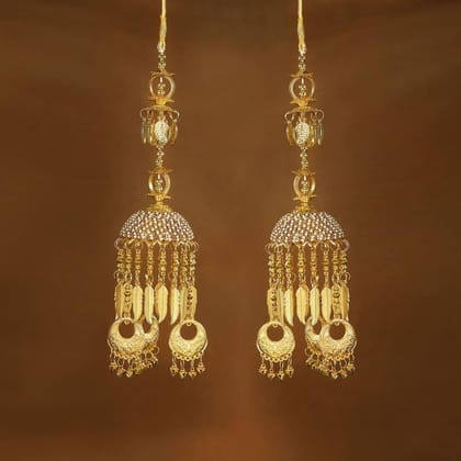 Set Of 2 Gold-Toned Pearl Beaded Kaleeras