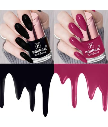 Perpaa Perpaa Nail Polish Silver Glossy Pack of 2 200 mL