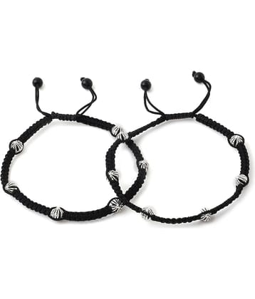 VIRAASI - Black Anklets ( Pack of 1 )