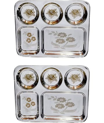 SAGER 2 Pcs Stainless Steel Partition Plate