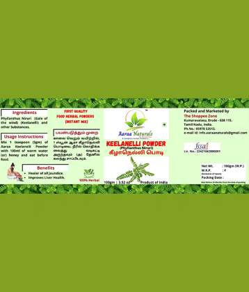 Aaraa Naturals Keelanelli Powder Instant Mix 100 gm Pack of 2