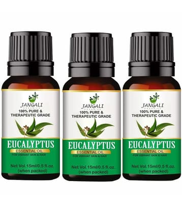 PURE Jangali ORGANICS Eucalyptus Oil PURE & Natural Essential Oil For Skin and Hair Therapy 45ML