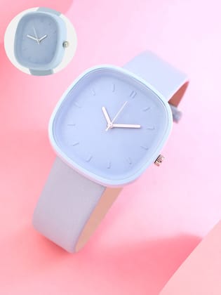 The Off-Duty Cushion Watch - Powder Blue-Watches