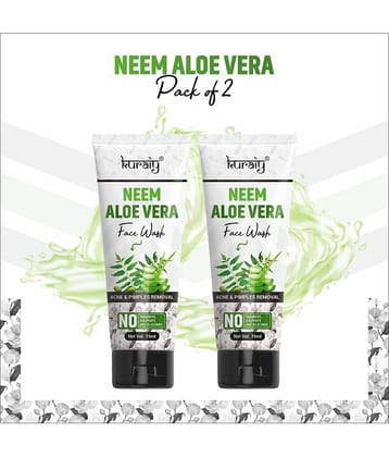 KURAIY Face Wash Soothing Clear Calming Facial Cleanser 75ml pack of 2