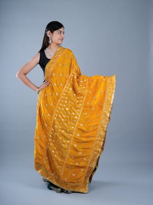 Totapari Amber Yellow Fashion Dupatta