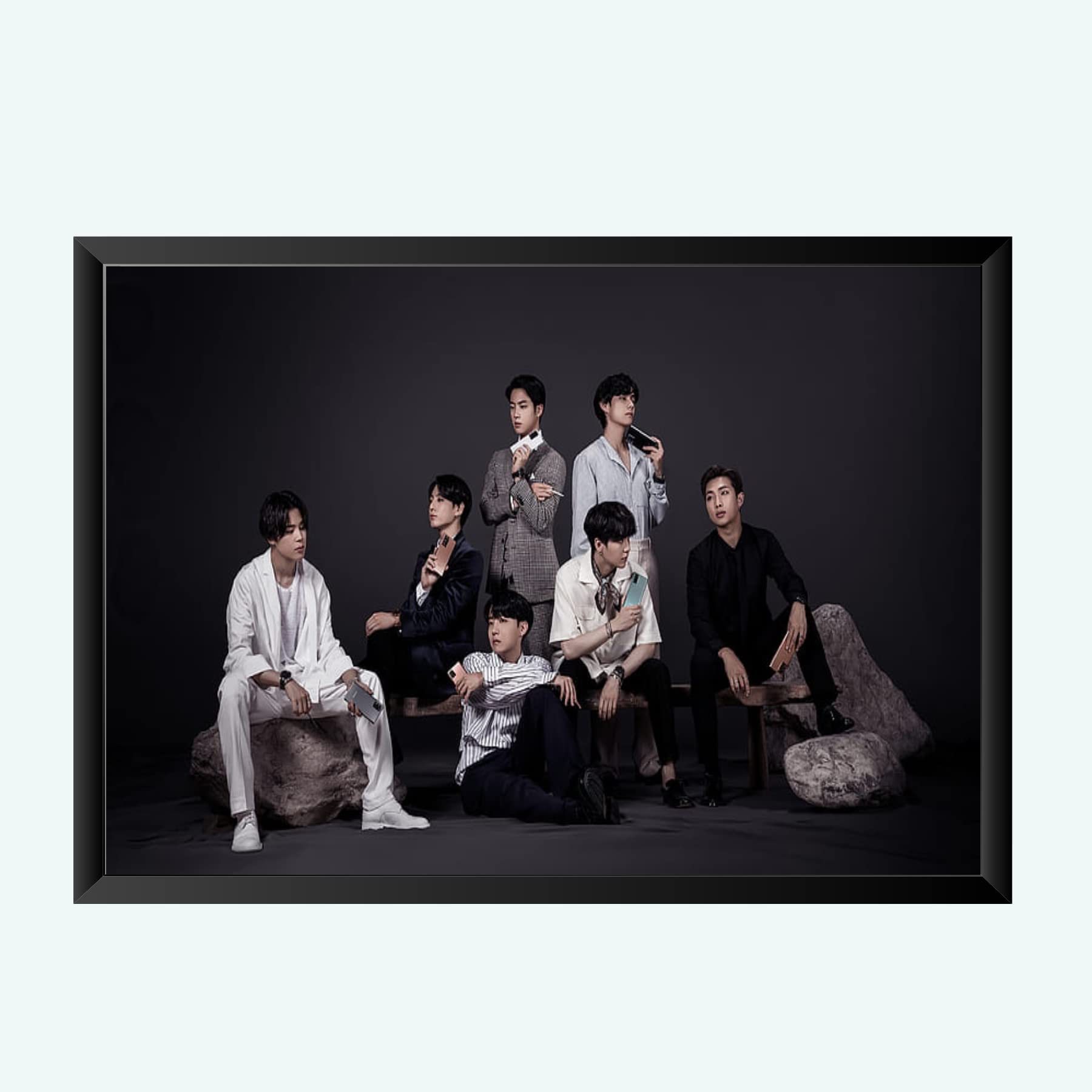 Nokkes Bts Army Bangtan Boy V suga J-Hope Jungkook Jin Jimin Rm 8X12 Inch Size Photo Frame Photo Home Office_bts1_38