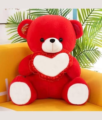 LAZYwindow Soft Cute Teddy Bear - Perfect gift for Birthday, Valentines Day & more | (35 cm) Multicolor