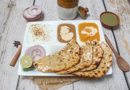 Aloo Paratha Thali