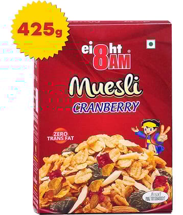 8AM Cranberry Muesli 425 gm