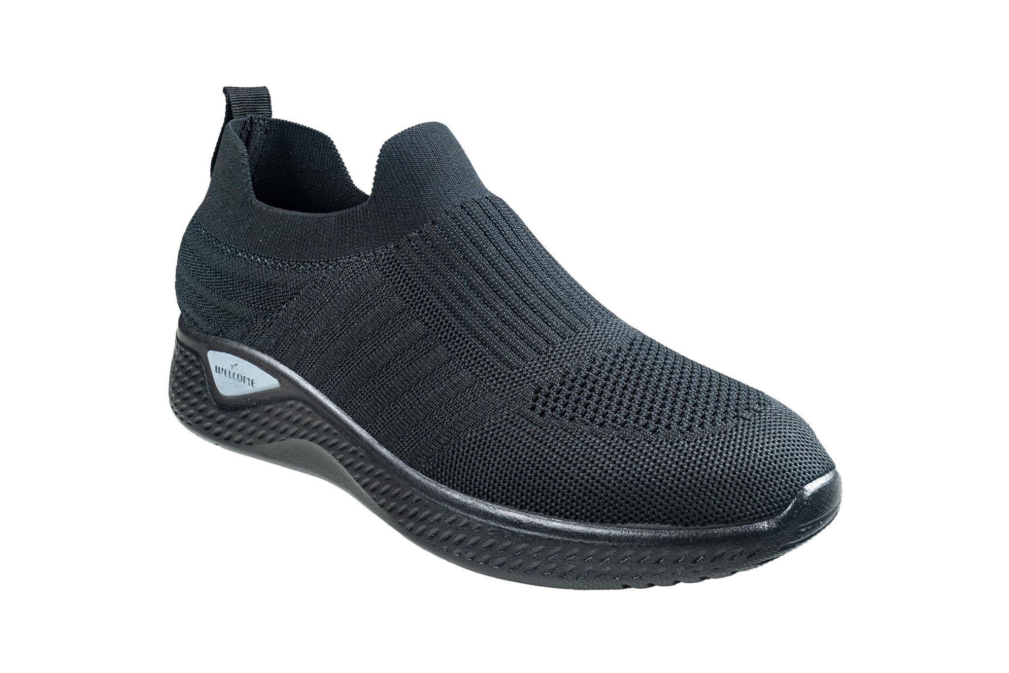 Welcome Black Sports Shoe for Men-Black/Fuchsia / 6