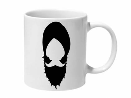 Multicolor Sardar Cool Beard Ceramic Mug
