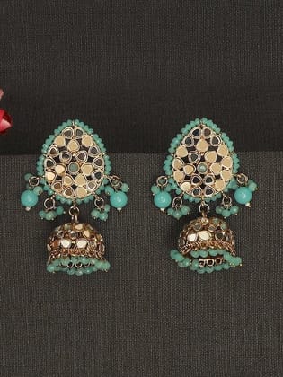 Teardrop Jhumkas Earrings