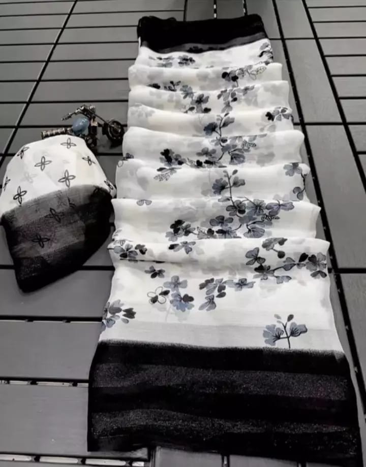 Shefon silk saree
