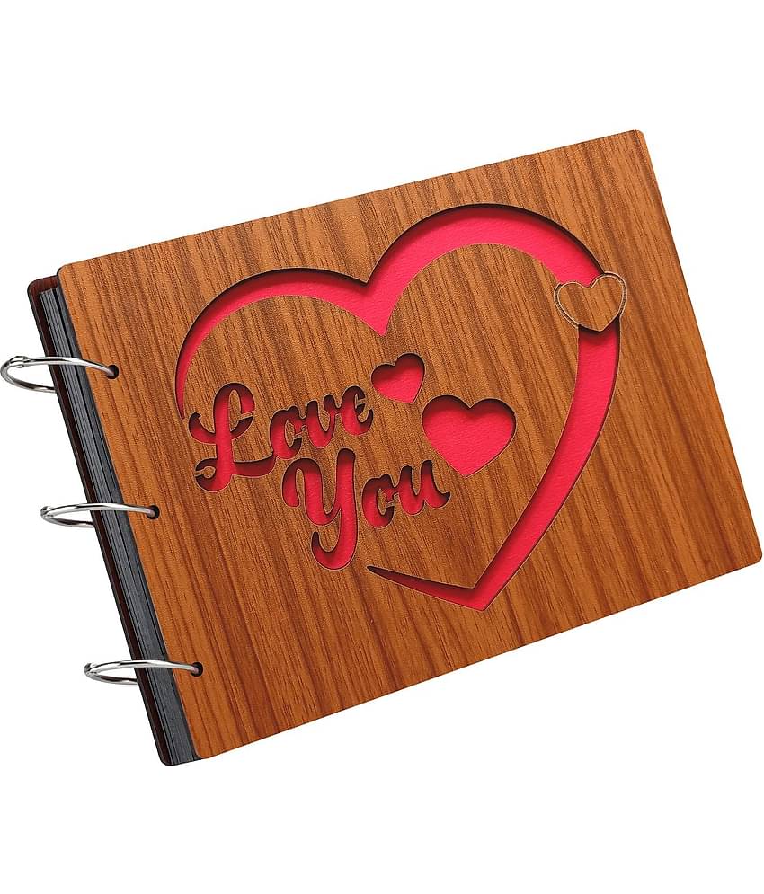 Asmi Collection - Brown Wood Scrap Book