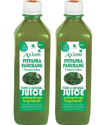 Axiom Pitpapara Juice 500ml (Pack of 2)|100% Natural WHO-GLP,GMP,ISO Certified Product