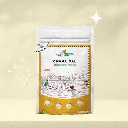 Morning Wale Chana Dal (450g) | Unpolished Split Bengal Gram | High Protein Daily Staple Morning Wale Chana Dal (450g) | Unpolished Split Bengal Gram | High Protein Daily Staple