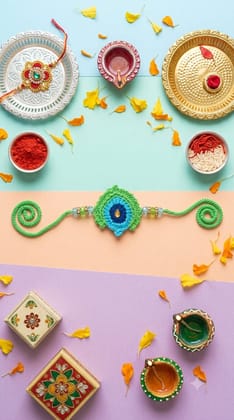 Sakha Handcrafted Peacock Rakhi Pack of 1
