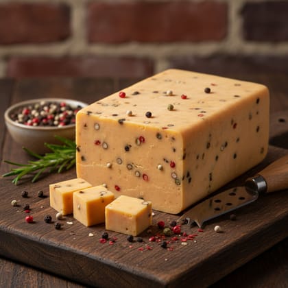 Natural Pepper Cheddar Cheese 200g