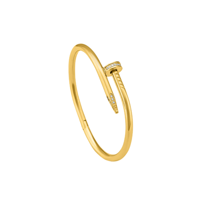 NAIL BANGLE - 18K GOLD-PLATED-Gold