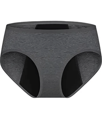 Louis Craft Cotton Lycra Period Panty ( Grey , Pack of 1 )