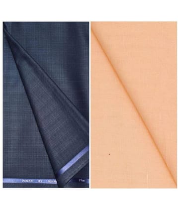 KUNDAN SULZ GWALIOR Multi 100 Percent Cotton Unstitched Shirts & Trousers 1 Pant and Shirt Piece For Men