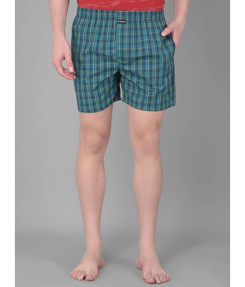 Force NXT Pack of 1 Cotton Boxers For Men's ( Green )