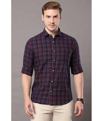 Cool Colors - Navy 100% Cotton Slim Fit Men's Casual Shirt ( Pack of 1 )