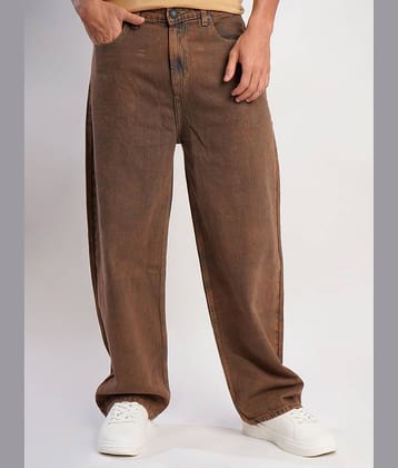 Bene Kleed Solid Men's Jeans - Rust ( Pack of 1 )