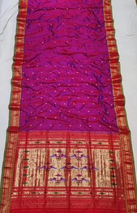 Pure Silk Yeola Handloom Made Paithani Saree