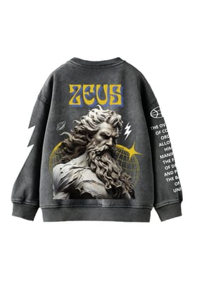 Zeus Designed Oversized Sweatshirt-S / Vintage Black