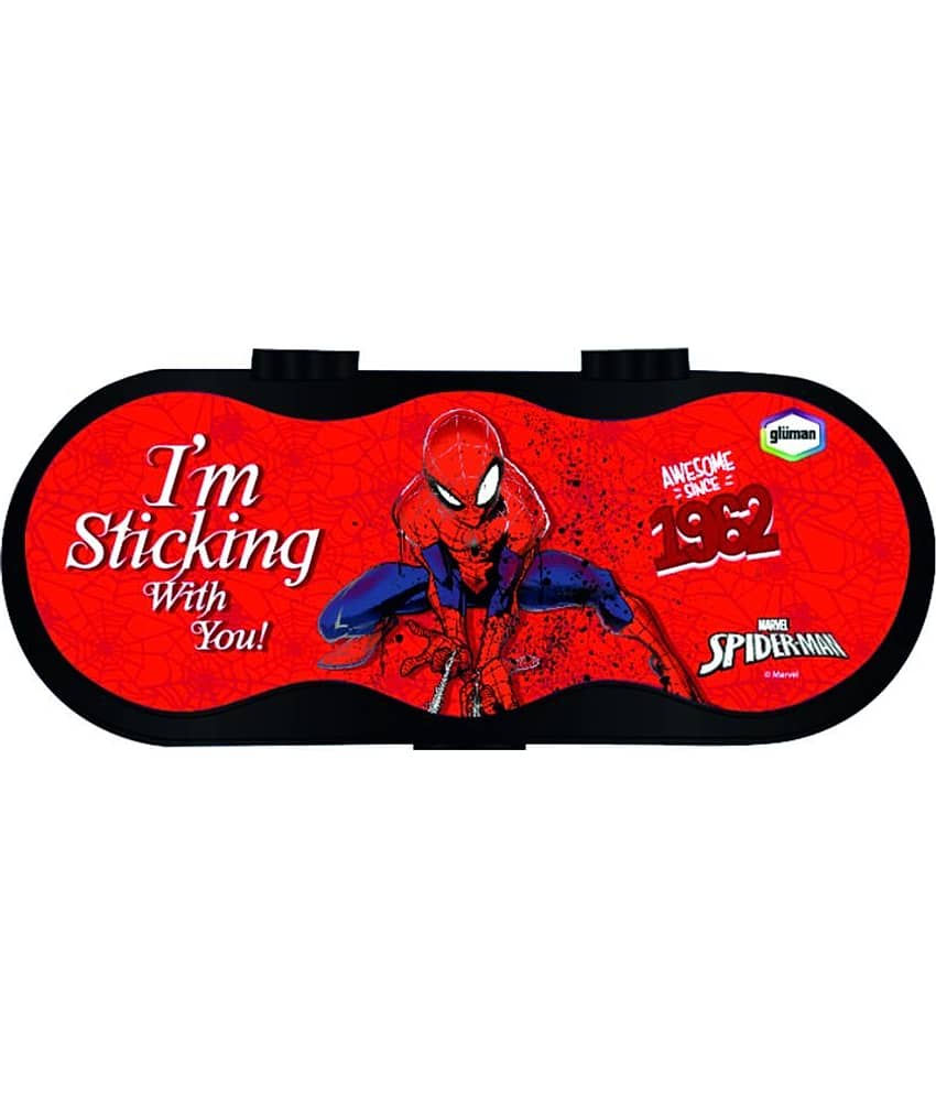 Gluman Disney Peapod Pencil Box with clip locks, 3D Spiderman