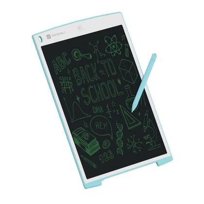 Portronics Ruffpad 12 LCD Writing Pad with 12 Inches Screen, Stylus Pen, Erase Button (Blue)