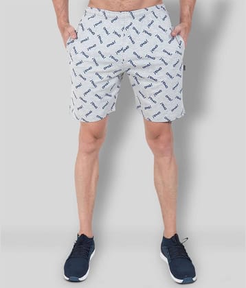 Zeffit - Grey Cotton Blend Men's Shorts ( Pack of 1 )