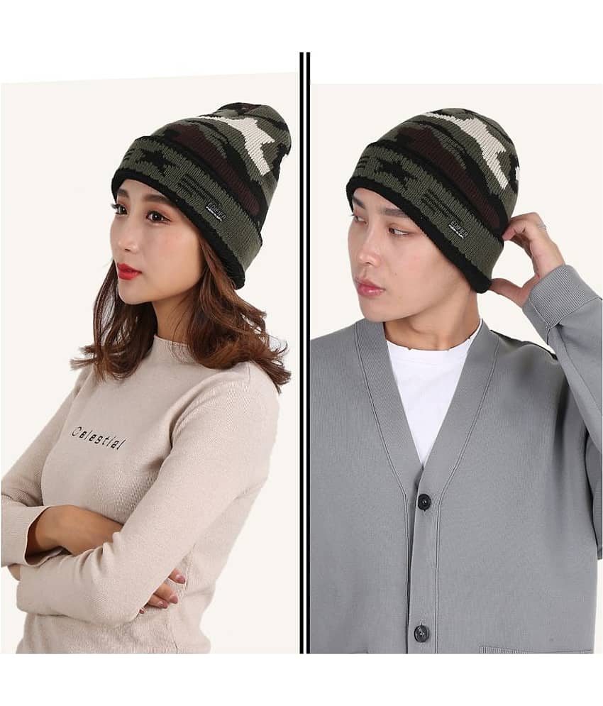 Edifier Woollen Winter Cap for Men & Women (Pack of 1)