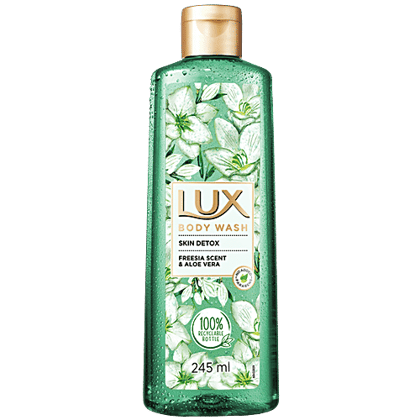 Lux Body Wash For Skin Detox - Freesia Scent & Aloe Vera With Glycerine, 245 ml