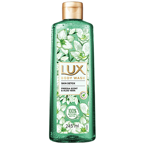 Lux Body Wash For Skin Detox - Freesia Scent & Aloe Vera With Glycerine, 245 ml