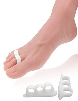 Aktive Life 3 Loops Hammer Toe Correction Pads Toe Separators, Toe Spacers Bunion, Corrector Pain Relief Toe Straightener Achilles Stretcher