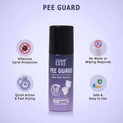 Dermease Pee Guard Spray Lavender Fragrance for Hygiene