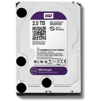 Buy WD 2 TB Survilliance Purple Hard Disk