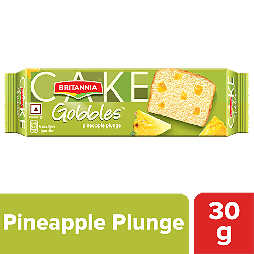 Britannia Gobbles Cake - Pineapple, 30 g